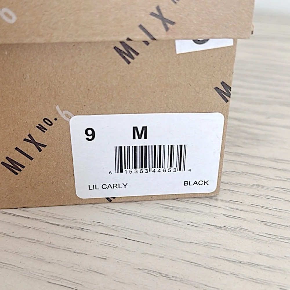 MIX NO. 6 Lil Carly Combat Boots – Black – Size 9M NWT